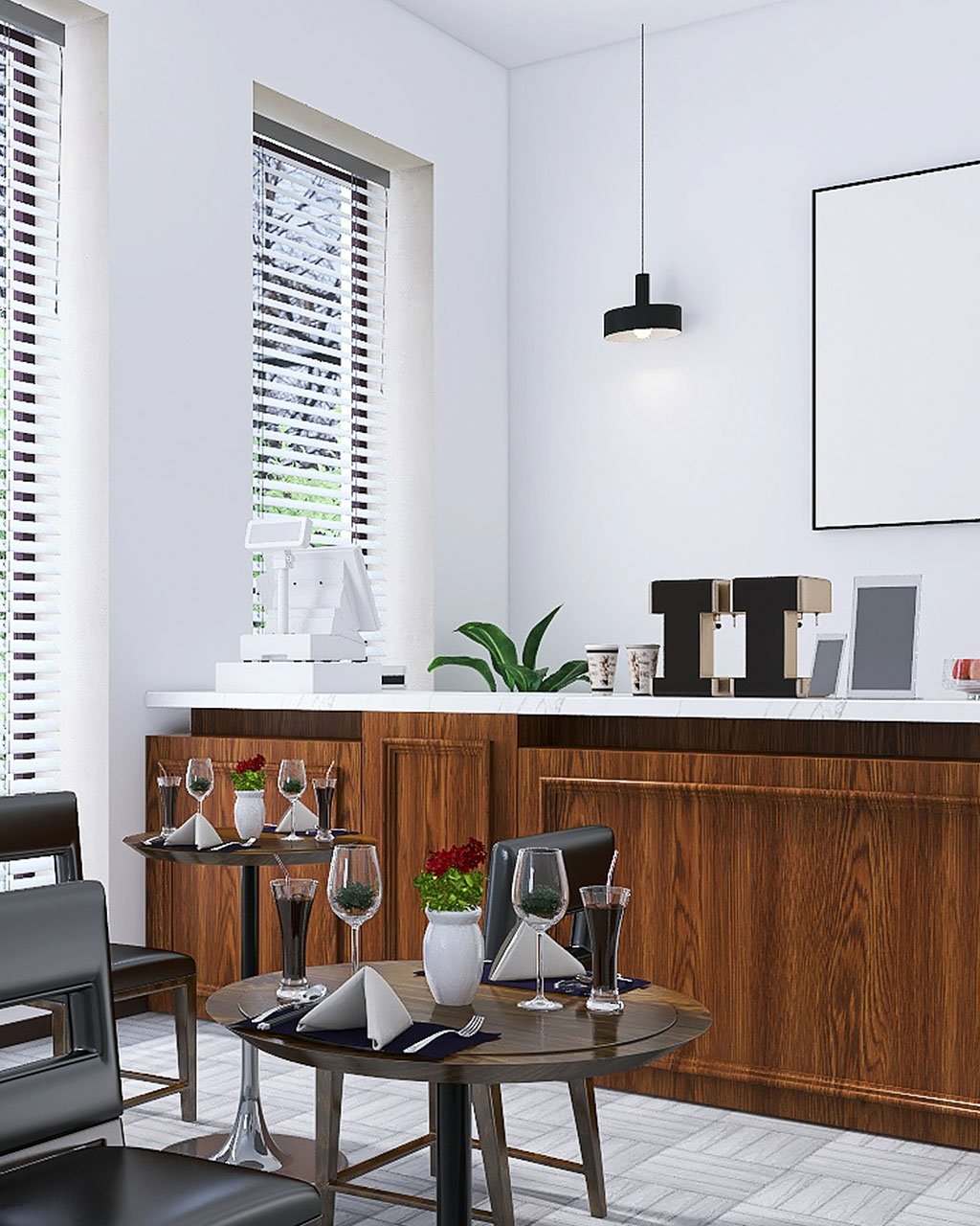 Zona de chá e receção